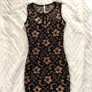 Black and Gold Dress